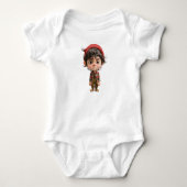 Moeilijke Dag Kerst Elf Baby Bodysuit (Voorkant)