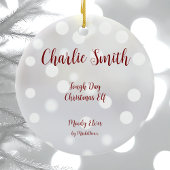 Moeilijke dag Kerst Elf Keramisch Ornament