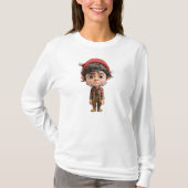 Moeilijke dag Kerst Elf Vrouwen T-shirt (Voorkant)