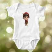 Moeilijke Dag Kerstman Elf Baby Bodysuit