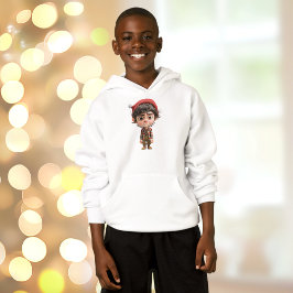 Moeilijke dag Kerstmis Elf Boy's Hoodie