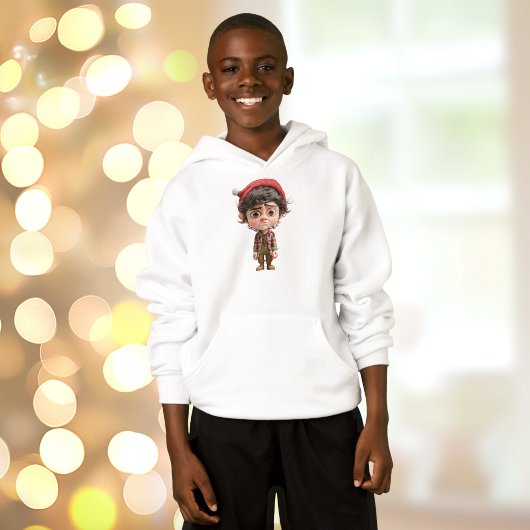 Moeilijke dag Kerstmis Elf Boy's Hoodie