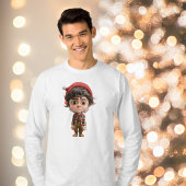 Moeilijke dag Kerstmis Elf Mannen T-shirt