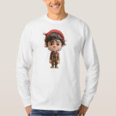 Moeilijke dag Kerstmis Elf Mannen T-shirt (Voorkant)