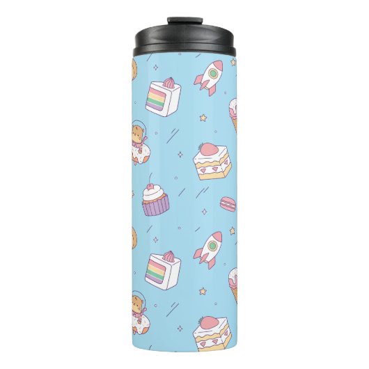 Moeilijke desserts en Otter Ruimtevaarder Doodle P Thermosbeker (Voorkant)