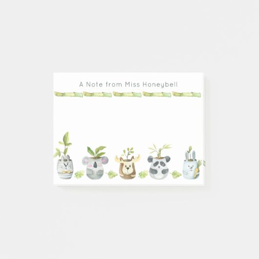 Moeilijke Dier Potplanten Persoonlijke Notitie Van Post-it® Notes (Voorkant)
