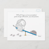 MOEILIJKE DINGEN BRIEFKAART (Voorkant / Achterkant)