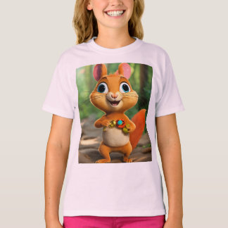 Moeilijke Eekhoorn Bos Avontuur T-Shirt Ontwerpen