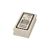 Moeilijke Eend Ex Libris Boekplaat Rubberstempel (Stempel)