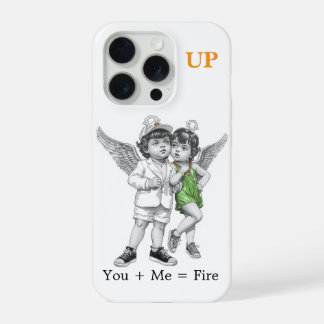 Moeilijke Engel Cherubs iPhone Hoesje – Hemel Tele 15 Pro Case