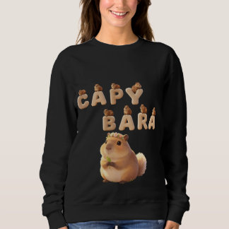 Moeilijke Fluffy Capybara Grafische Hoodie, Schatt Trui