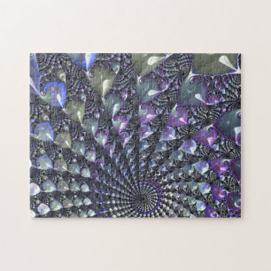 Moeilijke fractale puzzel legpuzzel