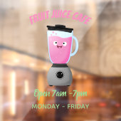 Moeilijke gelukkige voedsel blender keukenapparaat raamsticker (Vel 2)