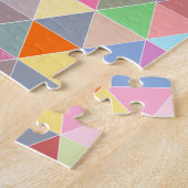 Moeilijke geometrische driehoek puzzle 252 pc legpuzzel (Zijkant)