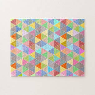 Moeilijke geometrische driehoek puzzle 252 pc legpuzzel