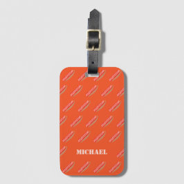 Moeilijke Grappige Gepersonaliseerde Bacon  Bagagelabel