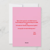 Moeilijke Grappige Pups Liefde Harten Valentijnska Feestdagenkaart (Achterkant)