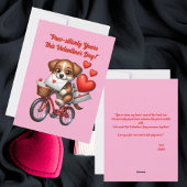 Moeilijke Grappige Pups Liefde Harten Valentijnska Feestdagenkaart