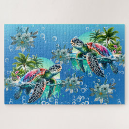 Moeilijke grillige Zee Turtle Jigsaw Puzzel