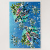 Moeilijke grillige Zee Turtle Jigsaw Puzzel (Verticaal)