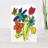 Moeilijke Groovy-kaart Bedankkaart (Voorkant)