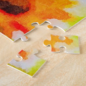 Moeilijke hemel en zonnebloem Puzzle Legpuzzel (Zijkant)