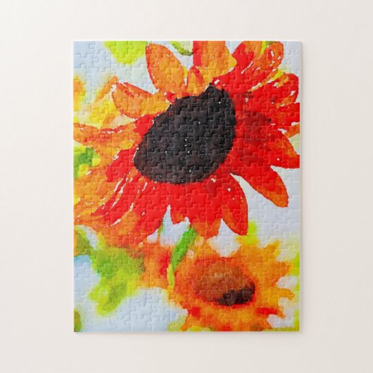 Moeilijke hemel en zonnebloem Puzzle Legpuzzel (Verticaal)