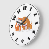Moeilijke Hond En Kat Klok (Hoek)