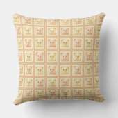 Moeilijke honing patchwork cookie Teddybeer Kussen (Achterkant)