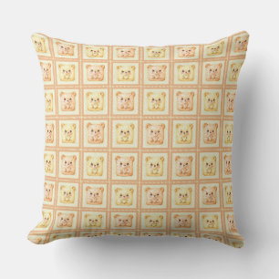 Moeilijke honing patchwork cookie Teddybeer Kussen