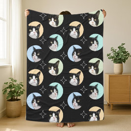 Moeilijke huisdier kat hond aangepaste 4 foto coll fleece deken