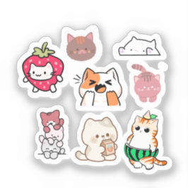 Moeilijke Kat Stickers – Kitty Sticker Verzameling