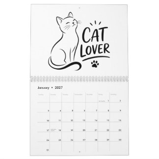 Moeilijke Kattenliefhebber 2027 Muurkalender Kalender