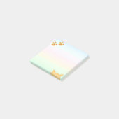 Moeilijke kattenpoten post-it® notes (Schuin)