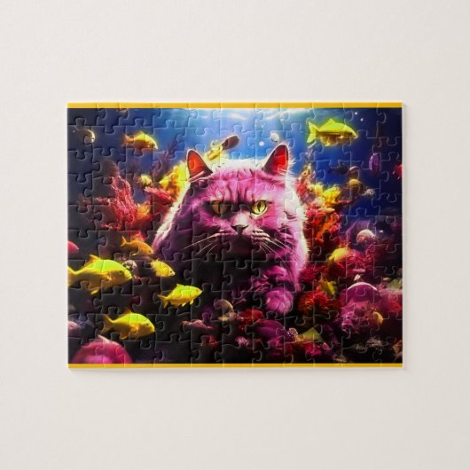 Moeilijke Kattenpuzzel Legpuzzel (Horizontaal)