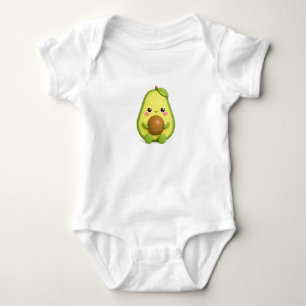Moeilijke Kawaii Avocado Baby Rompertje