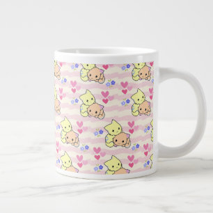 Moeilijke Kawaii Kittens Roze Pastel Keramische Ko Grote Koffiekop