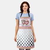 Moeilijke Kawaii Koffie en Donuts Schort (Gedragen)