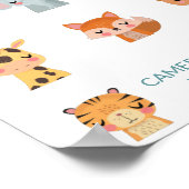 Moeilijke Kawaii Zen Dieren Illustratie Gepersonal Poster (Hoek)