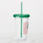 Moeilijke Kerstboomkoekjes Aangepaste Monogram Acryl Drinkbeker (Rechts)