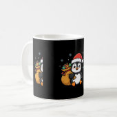 Moeilijke Kerstman Pinguïn Kerstmoker Koffiemok (Voorkant links)