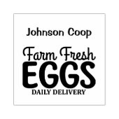 Moeilijke Kippenboerderij Verse Eieren Doos Naam T Rubberstempel (Afrduk)