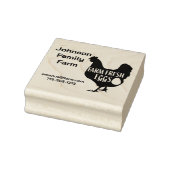 Moeilijke Kippenboerderij Verse Eieren Karton Naam Rubberstempel (Stempel)