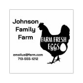Moeilijke Kippenboerderij Verse Eieren Karton Naam Rubberstempel (Afrduk)