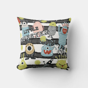 Moeilijke kleine monsters Moderne chique waterverf Kussen