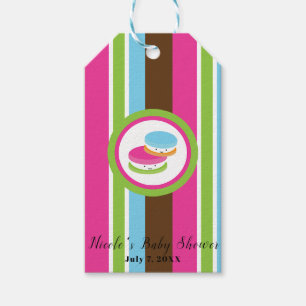 Moeilijke Kleurrijke Bakkerij Macarons Leuke Stree Cadeaulabel