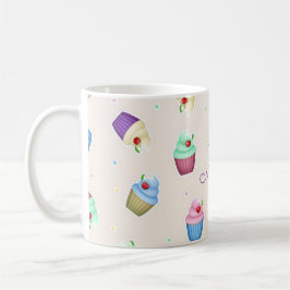 Moeilijke Kleurrijke Cupcakes Koffiemok