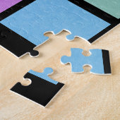 Moeilijke kleurrijke gemengde kleuren Tegel Legpuzzel (Zijkant)