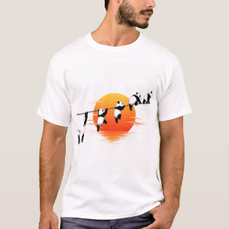 Moeilijke Klimavontuur van de Schattige Panda – Pa T-shirt