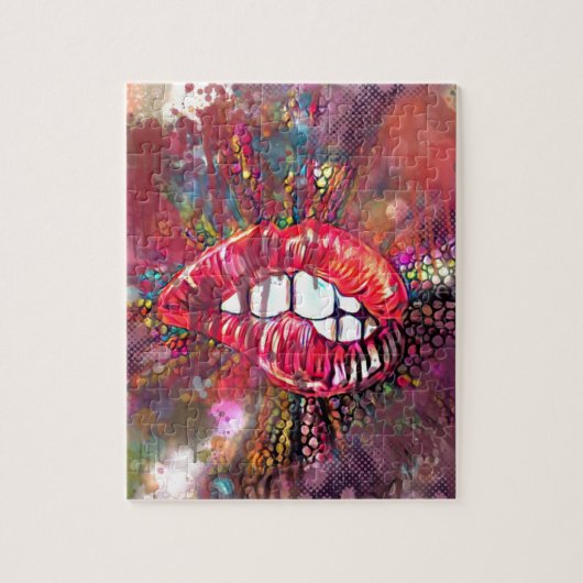 Moeilijke Lippen Legpuzzel (Verticaal)